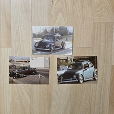 VINTAGE 1980'S PHOTOS OF AFRICAN AMERICAN MEN WITH VW BEETLES & PORSCHE CAR CLUB picture