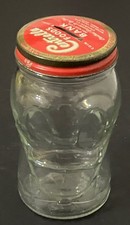 rare CENTRELLA FOODS-Chicago,ILL-Donald Duck Glass Coin Bank by Hazel Atlas picture