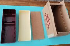 Boxed Bakelite Ivory Maroon view-master Library Chest Box Case for Reels Viewer picture