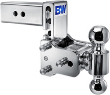 Adjustable Chrome Tow & Stow Trailer Hitch - 2