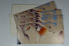 6 Vintage Greeting Cards Nicholas Gaetano Fishy Kisses Paper Moon LA 1980's Art picture