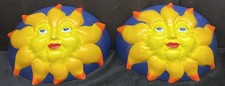 Wall Sconce Ceramic Wall Light  2006 Justice Design Sunshine Face Lot Of 2 READ picture
