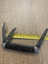 1934–1953 Pal Cutlery Co. Made In Usa Black Jigged Handles, Scout Knife Style. picture