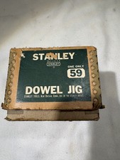 Vintage Stanley No. 59 Doweling Jig Org Bushings Drill Guide USA Box & Manual picture