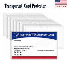10/20/30PCS Waterproof Card Holder Sleeves Transparent Business Card Protector  picture