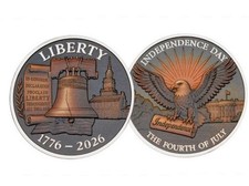 1776-2026 Independence Day 4th of July Challenge Coin, 250th Year Anniversary #1 picture