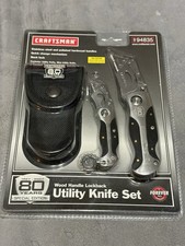 Craftsman 80th Anniversary Collectible Utility Knife Set Wood Handle 94835 New picture