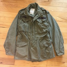 Vintage 1960s Vietnam M-65 Field Jacket OG-107 Small Long Distressed Taxi Driver picture