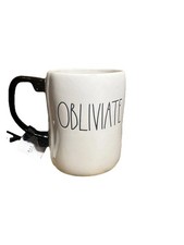 NEW Rae Dunn ⚯ ͛ Harry Potter 2-Sided Design Mug “Obliviate” Spell with Wand picture