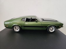Ertl 1:18 Ford Mustang Mach 1 Green Diecast, Opening Hood/Doors, Stripe picture