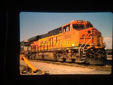 12009 VINTAGE Train Engine Photo 35mm Slide BNSF 6541 ES44C4 GALESBURG IL VVVVV picture