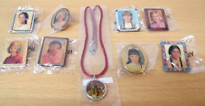 Lot of 8 American Girl Doll Smiles Portrait Pins and Portrait Necklace 2003 picture