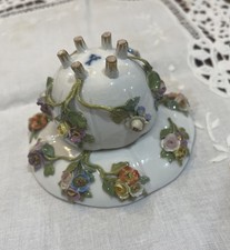 Meissen Fine  Porcelain Dimitris Hand Painted Raised  Flowers  Cup & Saucer picture