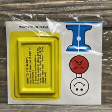 Vintage Magic Picture Frame Magic Trick Sad Happy Face Yellow Tray  picture