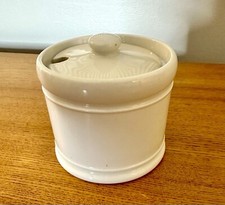 Vintage McNicol China USQMC Porcelain Mustard Jar World War II Nov 21, 1940 EUC picture
