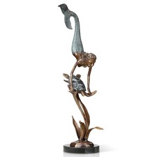 Deep Sea Pals - Mermaid And Turtle Brass Marble Home Decorative Collectible picture