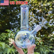 6 INCH Glass Bong Hookah Rainbow Smoking Pipe Beaker Shisha Water Pipes + Bowl picture