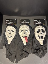 RARE SCREAM GHOSTFACE SCARY MOVIE MASK SET COLLECTION WASSUP STONER HALLOWEEN picture