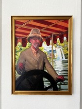 Framed Dr Albert Falls Canvas Giclee 21x27” SEA Disney World Jungle Cruise Prop picture