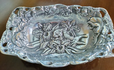PEWTER FLOWER BOWL DECORATIVE VERSATILE Serving Plate 13