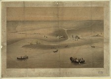 Photo:Chicago Illinois 1820 Boats Harbor Scene Fabronius Print picture