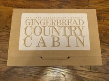 NEW Longaberger Gingerbread Country Cabin Mold Pottery Vintage Original Box 1996 picture