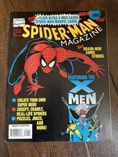 Marvel Comics Spider-Man Magazine #1 March 1994 With Intact Cards Fleer X-MenLB9 picture