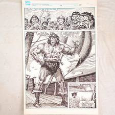 Savage Sword of Conan #199 Page 45, John Buscema & Ernie Chan Original Art Page picture