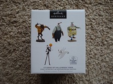 Hallmark Ornament 2023 Citizens of Halloween Town Nightmare Before Xmas Set of 5 picture