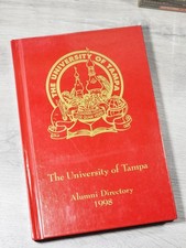 The University of Tampa Alumni Directory 1998 Red Hardcover UT Vintage Book picture
