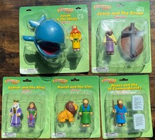The Beginner’s Bible Figurine Mardel Toy Set Jesus Jonah Daniel Esther Moses Lot picture