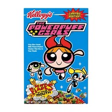 RARE Kellogg’s Powerpuff Girls 2000 Cereal Box SEALED Fizzes In Your Mouth picture