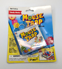 VTG Basic Fun Mouse Trap Mini Game Keychain New w/ Tape picture