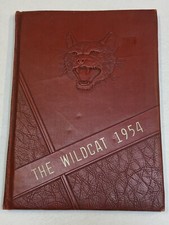 Mars Hill High School Student Yearbook 1954 Old Wildcat North Carolina NC Alumni picture