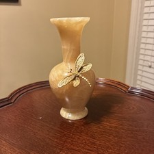 Jay Strongwater Onyx Dragonfly Swarovski Crystal Vase picture