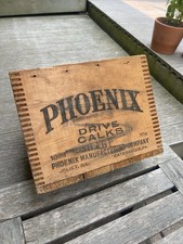 Vintage Wood Crate Phoenix Draft Horse Shoes Calks Joliet IL Catasauqua PA Box picture