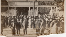 1911 General Conference crowd leaving at Temple Square MORMON SALT LAKE CITY picture