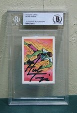 Incredible Hulk Trading Card #155 SIGNED HERB TRIMPE Beckett BAS Authentic picture