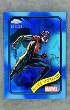 2025 Topps Chrome Marvel Miles Morales Spider-Man #176 Blue Refractor /299 💎🔥 picture