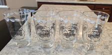 Vintage Glass Glasses Classic Car Ford 1906 Buick 1910 Cadillac Barware Set of 4 picture