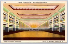K32/ Brooklyn NYC New York City Postcard Interior Colorama Ballroom 525 picture