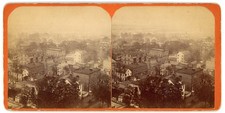 GEORGIA STEREOVIEW - Savannah - Birds Eye View from Church - DJ Ryan 1870s picture