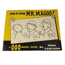 Vintage 1973 UPA Model Guide How to Draw Mr Magoo by Paul Carlson Rare Book picture