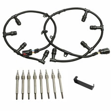 6.0 Powerstroke Glow Plug Connector Wire Harness with 8 Glow Plugs Removal To... picture