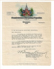 PENNSYLVANIA 1926 Sesquicentennial International Exposition Letter Stationary picture