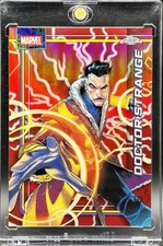 2026 Topps Chrome Marvel Dr Strange Red /5 Refractor picture