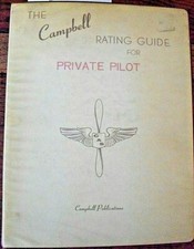 Vintage 1961-4 The Campbell Rating 3 Guides for Private Pilot Manual Exam 12 Map picture