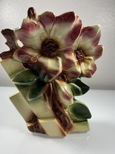 Vintage 1950s McCoy Pottery Magnolia Vase 8.5