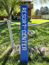Authentic Park City Ski Resort Sign Large 7.5' picture