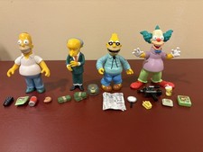 Simpsons WOS Homer Krusty series one lot Playmates World of Springfield Loose  picture